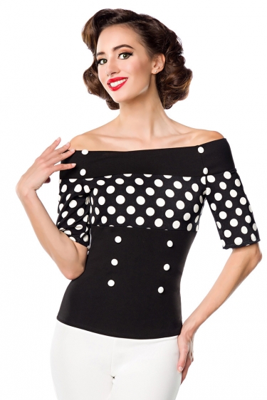 Vintage polka-dot top